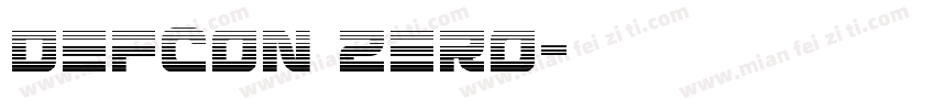 Defcon Zero字体转换
